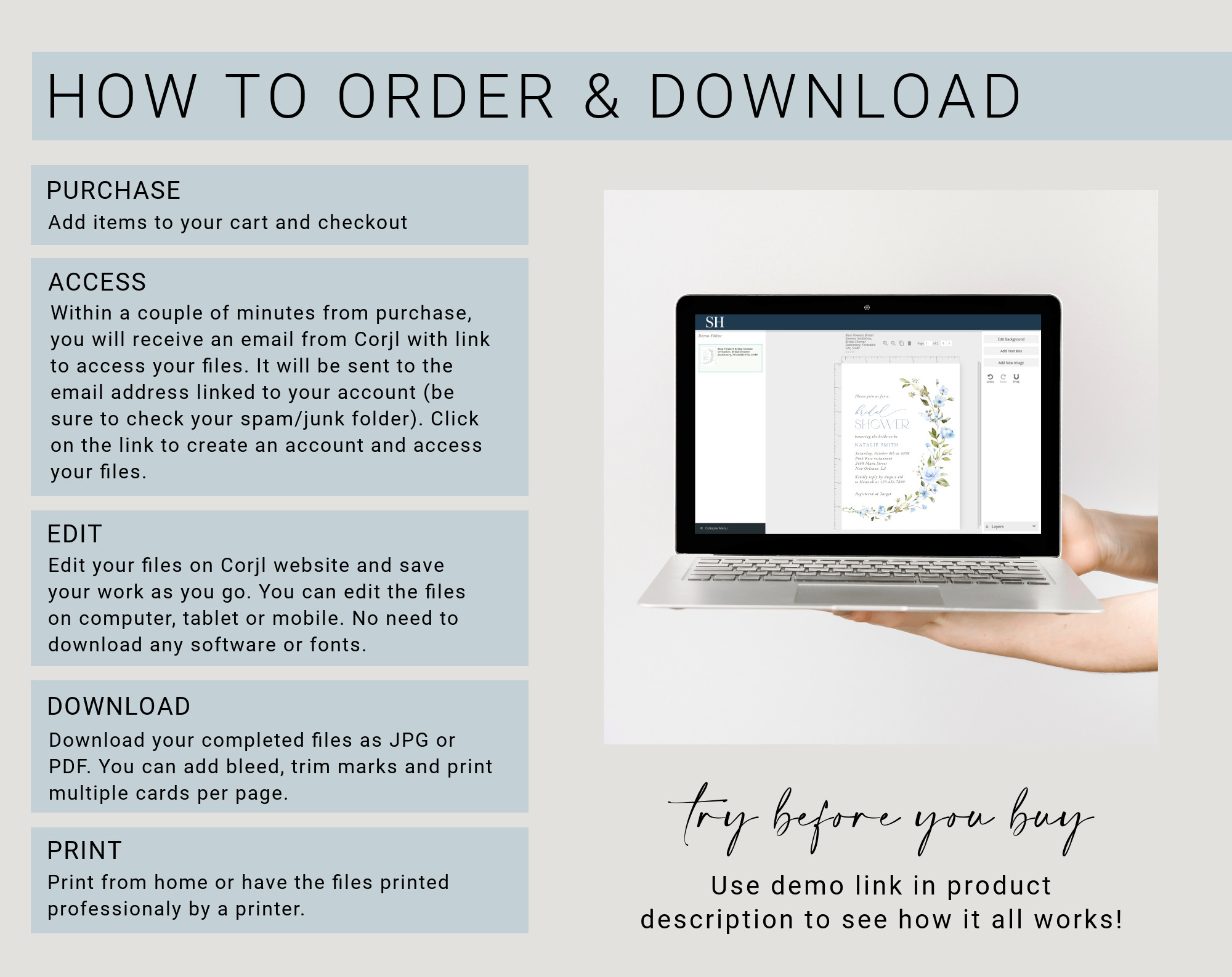 Instructions Instructions