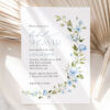 Blue Flowers Bridal Shower Invitation, Bridal Stationery, Printable File, Edit Yourself, SH49 Blue Flowers Bridal Shower Invitation, Bridal Stationery, Printable File, Edit Yourself, SH49