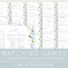 Blue Flowers Bridal Shower Games Bundle, Set of 30 Games, Printable File, Edit Yourself, SH49 Blue Flowers Bridal Shower Games Bundle, Set of 30 Games, Printable File, Edit Yourself, SH49