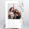 Blue Flowers Photo Booth Frame, Bridal Shower Photo Prop, Printable File, Edit Yourself, SH49 Blue Flowers Photo Booth Frame, Bridal Shower Photo Prop, Printable File, Edit Yourself, SH49