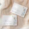 Blue Flowers Thank You Card, Bridal Shower Stationery, Printable File, Edit Yourself, SH49 Blue Flowers Thank You Card, Bridal Shower Stationery, Printable File, Edit Yourself, SH49