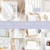 Purple Flowers Bridal Shower Bundle, Printable File, Edit Yourself, SH50 Purple Flowers Bridal Shower Bundle, Printable File, Edit Yourself, SH50