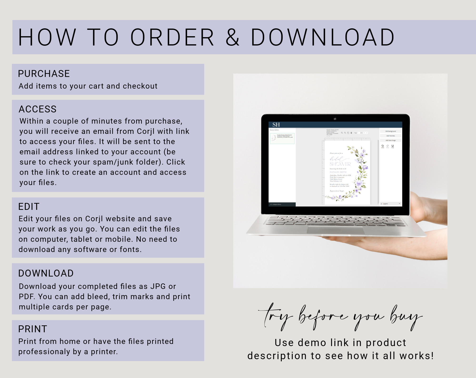 Instructions Instructions