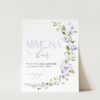 Purple Flowers Mimosa Bar Sign, Bridal Shower Sign, Printable File, Edit Yourself, SH50