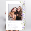 Purple Flowers Photo Booth Frame, Bridal Shower Photo Prop, Printable File, Edit Yourself, SH50 Purple Flowers Photo Booth Frame, Bridal Shower Photo Prop, Printable File, Edit Yourself, SH50