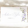 Purple Flowers Place Card, Bridal Shower Stationery, Printable File, Edit Yourself, SH50 Purple Flowers Place Card, Bridal Shower Stationery, Printable File, Edit Yourself, SH50