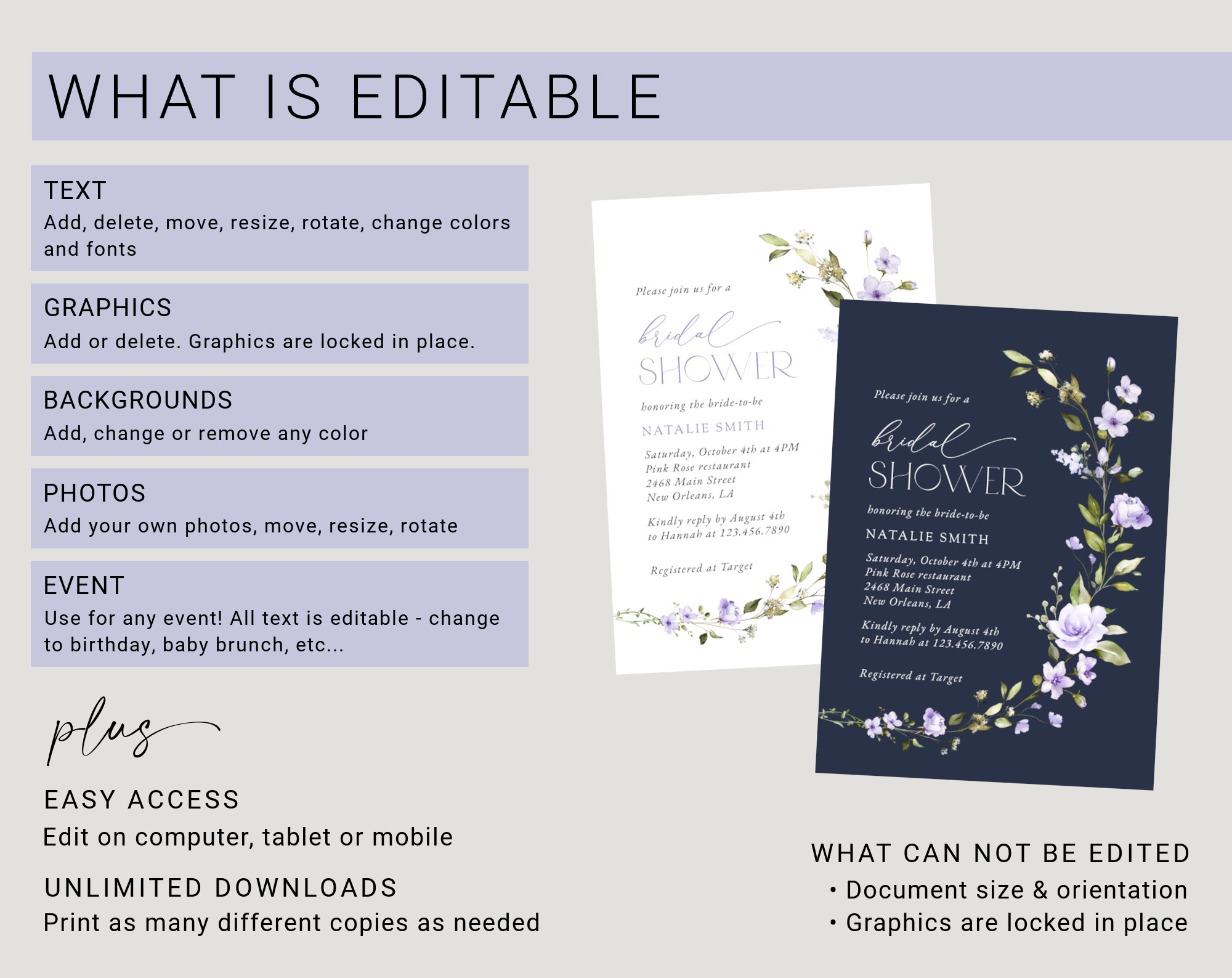 Instructions Instructions