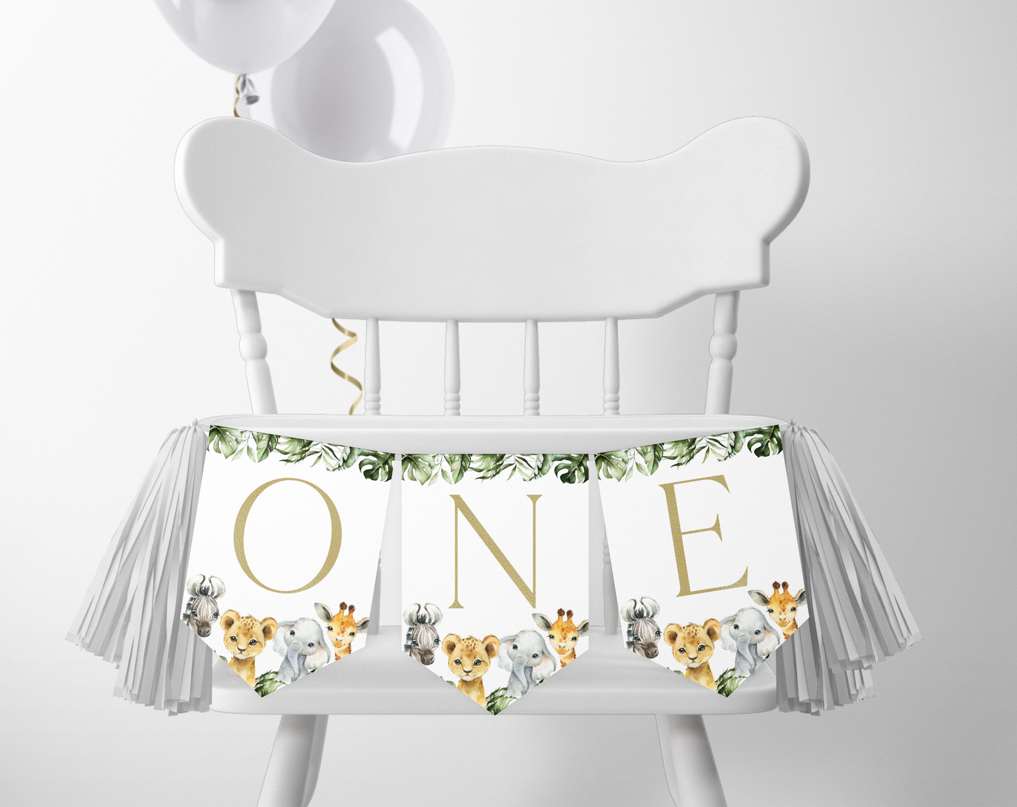 Jungle Animals One High Chair Banner, First Birthday, Boy Birthday, Printable File, Edit Yourself, SH22 Jungle Animals One High Chair Banner, First Birthday, Boy Birthday, Printable File, Edit Yourself, SH22