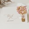 Bear and Pink Balloons Thank You Card, Girl Baby Shower, Printable File, Edit Yourself, SH51 Bear and Pink Balloons Thank You Card, Girl Baby Shower, Printable File, Edit Yourself, SH51