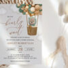 Bear and Green Balloons Baby Shower Invitation, Gender Neutral Baby Shower, Printable File, Edit Yourself, SH52