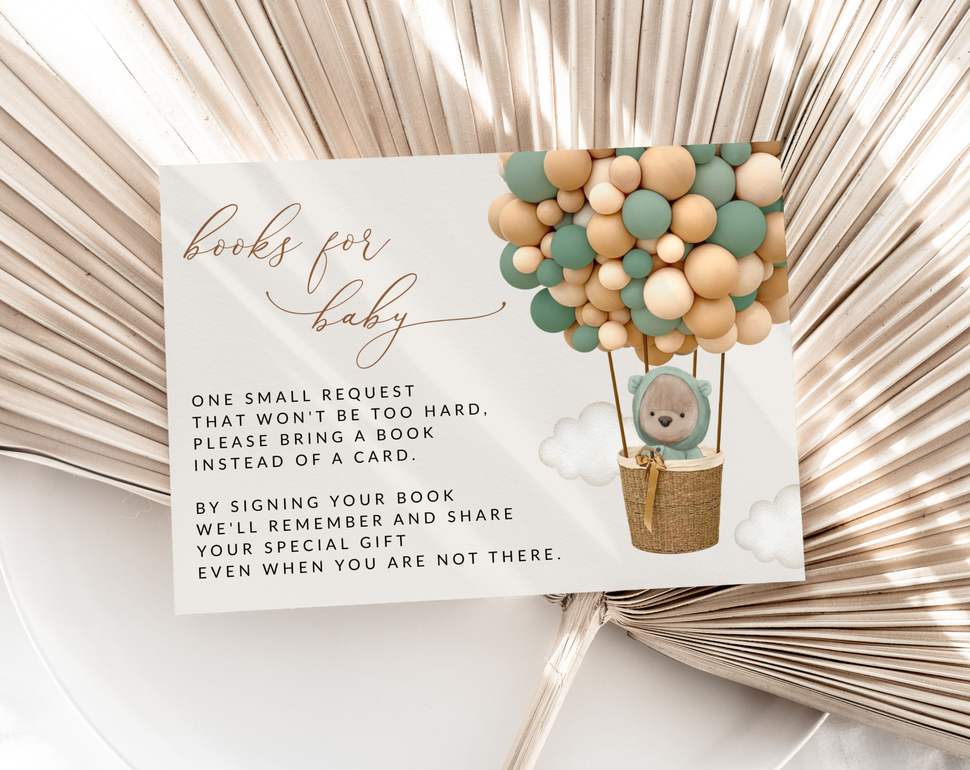 Bear and Green Balloons Baby Shower Invitation Suite, Gender Neutral Baby Shower, Printable File, Edit Yourself, SH52 Bear and Green Balloons Baby Shower Invitation Suite, Gender Neutral Baby Shower, Printable File, Edit Yourself, SH52