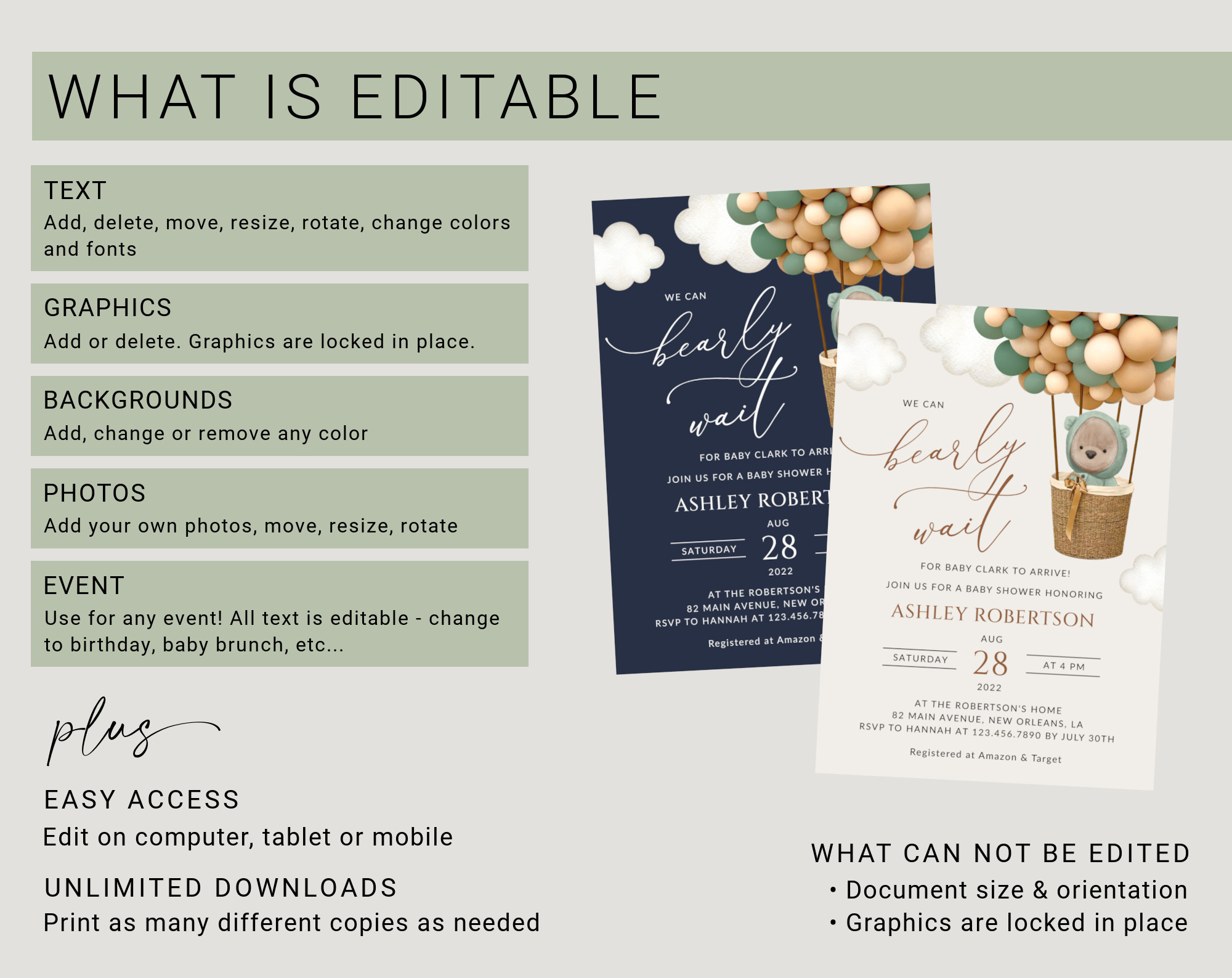 Instructions Instructions