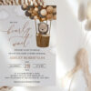 Bear and Brown Balloons Baby Shower Invitation, Gender Neutral Baby Shower, Printable File, Edit Yourself, SH53