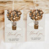 Bear and Brown Balloons Favor Tags, Gift Tags, Gender Neutral Baby Shower, Printable File, Edit Yourself, SH53 Bear and Brown Balloons Favor Tags, Gift Tags, Gender Neutral Baby Shower, Printable File, Edit Yourself, SH53