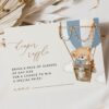 Bear in Blue Balloon Baby Shower Invitation Suite, Boy Baby Shower, Printable File, Edit Yourself, SH55