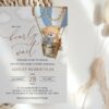 Bear in Blue Balloon Baby Shower Invitation, Boy Baby Shower, Printable File, Edit Yourself, SH55 Bear in Blue Balloon Baby Shower Invitation, Boy Baby Shower, Printable File, Edit Yourself, SH55