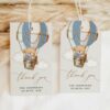 Bear in Blue Balloon Favor Tags, Gift Tags, Boy Baby Shower, Printable File, Edit Yourself, SH55 Bear in Blue Balloon Favor Tags, Gift Tags, Boy Baby Shower, Printable File, Edit Yourself, SH55