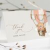 Bear in Pink Balloon Thank You Card, Girl Baby Shower, Printable File, Edit Yourself, SH56 Bear in Pink Balloon Thank You Card, Girl Baby Shower, Printable File, Edit Yourself, SH56