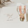 Bear in Pink Balloon Thank You Card, Girl Baby Shower, Printable File, Edit Yourself, SH56 Bear in Pink Balloon Thank You Card, Girl Baby Shower, Printable File, Edit Yourself, SH56