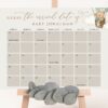Bear in Green Balloon Guess the Due Date, Baby Shower Game, Gender Neutral Baby Shower, Printable File, Edit Yourself, SH57 Bear in Green Balloon Guess the Due Date, Baby Shower Game, Gender Neutral Baby Shower, Printable File, Edit Yourself, SH57