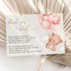 Baby Bear with Pink Balloons Baby Shower Invitation Suite, Girl Baby Shower, Printable File, Edit Yourself, SH58 Baby Bear with Pink Balloons Baby Shower Invitation Suite, Girl Baby Shower, Printable File, Edit Yourself, SH58