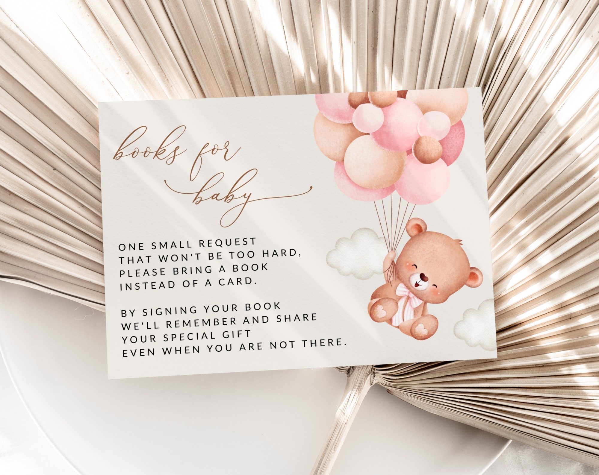 Baby Bear with Pink Balloons Baby Shower Invitation Suite, Girl Baby Shower, Printable File, Edit Yourself, SH58 Baby Bear with Pink Balloons Baby Shower Invitation Suite, Girl Baby Shower, Printable File, Edit Yourself, SH58