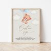 Baby Bear with Blue Balloons Custom Sign, Printable File, Edit Yourself, SH59 SH76 Baby Bear with Blue Balloons Custom Sign, Printable File, Edit Yourself, SH59 SH76