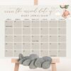 Baby Bear with Green Balloons Guess the Due Date, Baby Shower Game, Gender Neutral Baby Shower, Printable File, Edit Yourself, SH60 Baby Bear with Green Balloons Guess the Due Date, Baby Shower Game, Gender Neutral Baby Shower, Printable File, Edit Yourself, SH60