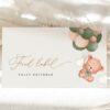 Baby Bear with Green Balloons Food Label, Baby Shower Decoration, Gender Neutral Baby Shower, Printable File, Edit Yourself, SH60
