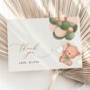 Baby Bear with Green Balloons Thank You Card, Gender Neutral Baby Shower, Printable File, Edit Yourself, SH60 Baby Bear with Green Balloons Thank You Card, Gender Neutral Baby Shower, Printable File, Edit Yourself, SH60