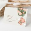 Baby Bear with Green Balloons Thank You Card, Gender Neutral Baby Shower, Printable File, Edit Yourself, SH60 Baby Bear with Green Balloons Thank You Card, Gender Neutral Baby Shower, Printable File, Edit Yourself, SH60