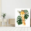Palm Leaves Jungle Animals Nursery Prints, Nursery Wall Art, Gender Neutral Nursery, Printable File, SH11