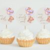 Baby Bear with Purple Balloons Cupcake Toppers, Baby Shower Decoration, Girl Baby Shower, Printable File, Edit Yourself, SH61 Baby Bear with Purple Balloons Cupcake Toppers, Baby Shower Decoration, Girl Baby Shower, Printable File, Edit Yourself, SH61