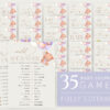 Baby Bear with Purple Balloons Baby Shower Games Bundle, Set of 35 Games, Girl Baby Shower, Printable File, Edit Yourself, SH61