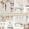 Baby Bear with Brown Balloons Baby Shower Bundle, Gender Neutral Baby Shower, Printable File, Edit Yourself, SH62 Baby Bear with Brown Balloons Baby Shower Bundle, Gender Neutral Baby Shower, Printable File, Edit Yourself, SH62