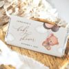 Baby Bear with Brown Balloons Chocolate Bar Wrapper, Candy Bar Wrapper, Gender Neutral Baby Shower, Printable File, Edit Yourself, SH62