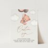 Baby Bear with Brown Balloons Custom Sign, Baby Shower Sign, Gender Neutral Baby Shower, Printable File, Edit Yourself, SH62