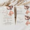 Baby Bear with Brown Balloons Baby Shower Invitation Suite, Gender Neutral Baby Shower, Printable File, Edit Yourself, SH62
