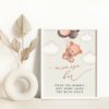 Baby Bear with Brown Balloons Momosa Bar Sign, Baby Shower Sign, Gender Neutral Baby Shower, Printable File, Edit Yourself, SH62