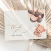 Baby Bear with Brown Balloons Thank You Card, Gender Neutral Baby Shower, Printable File, Edit Yourself, SH62 Baby Bear with Brown Balloons Thank You Card, Gender Neutral Baby Shower, Printable File, Edit Yourself, SH62