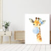 Blue Bubble Gum Jungle Animals Nursery Prints, Nursery Wall Art, Boy Nursery Decor, Printable File, SH63
