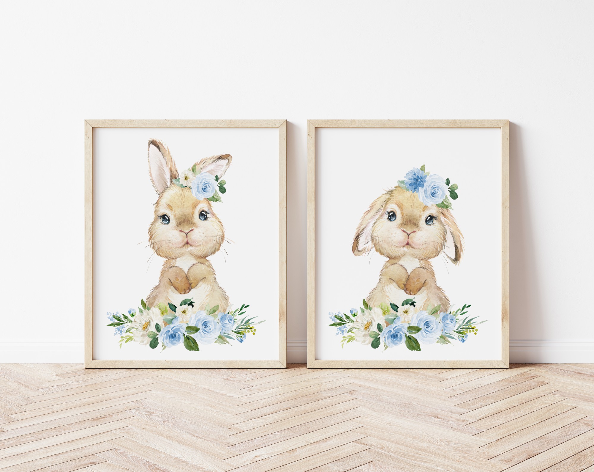 Little Bunny Blue Flowers Nursery Prints, Nursery Wall Art, Boy Nursery Decor, Printable File, SH05 Little Bunny Blue Flowers Nursery Prints, Nursery Wall Art, Boy Nursery Decor, Printable File, SH05