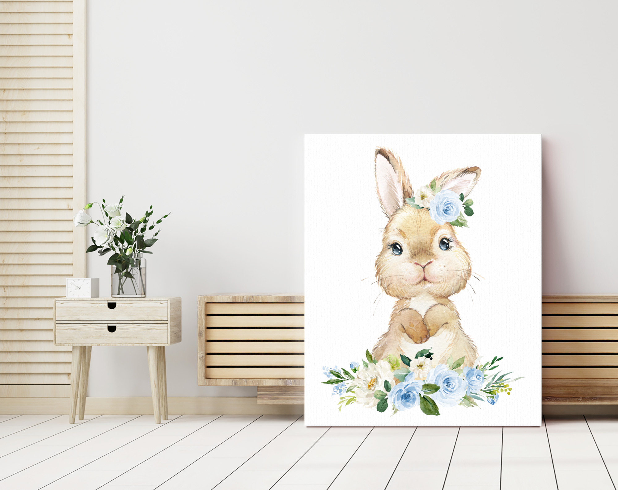 Little Bunny Blue Flowers Nursery Prints, Nursery Wall Art, Boy Nursery Decor, Printable File, SH05 Little Bunny Blue Flowers Nursery Prints, Nursery Wall Art, Boy Nursery Decor, Printable File, SH05