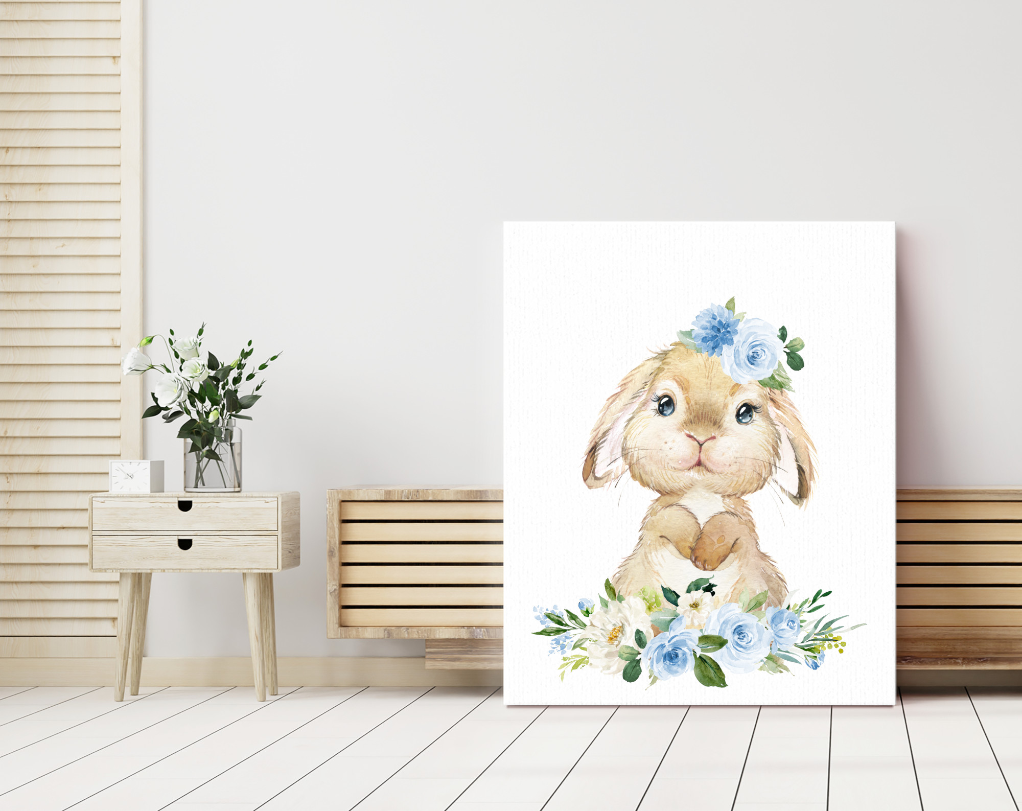 Little Bunny Blue Flowers Nursery Prints, Nursery Wall Art, Boy Nursery Decor, Printable File, SH05 Little Bunny Blue Flowers Nursery Prints, Nursery Wall Art, Boy Nursery Decor, Printable File, SH05