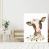 Pink Flowers Farm Animals Nursery Prints, Nursery Wall Art, Girl Nursery Decor, Printable File, SH06 Pink Flowers Farm Animals Nursery Prints, Nursery Wall Art, Girl Nursery Decor, Printable File, SH06