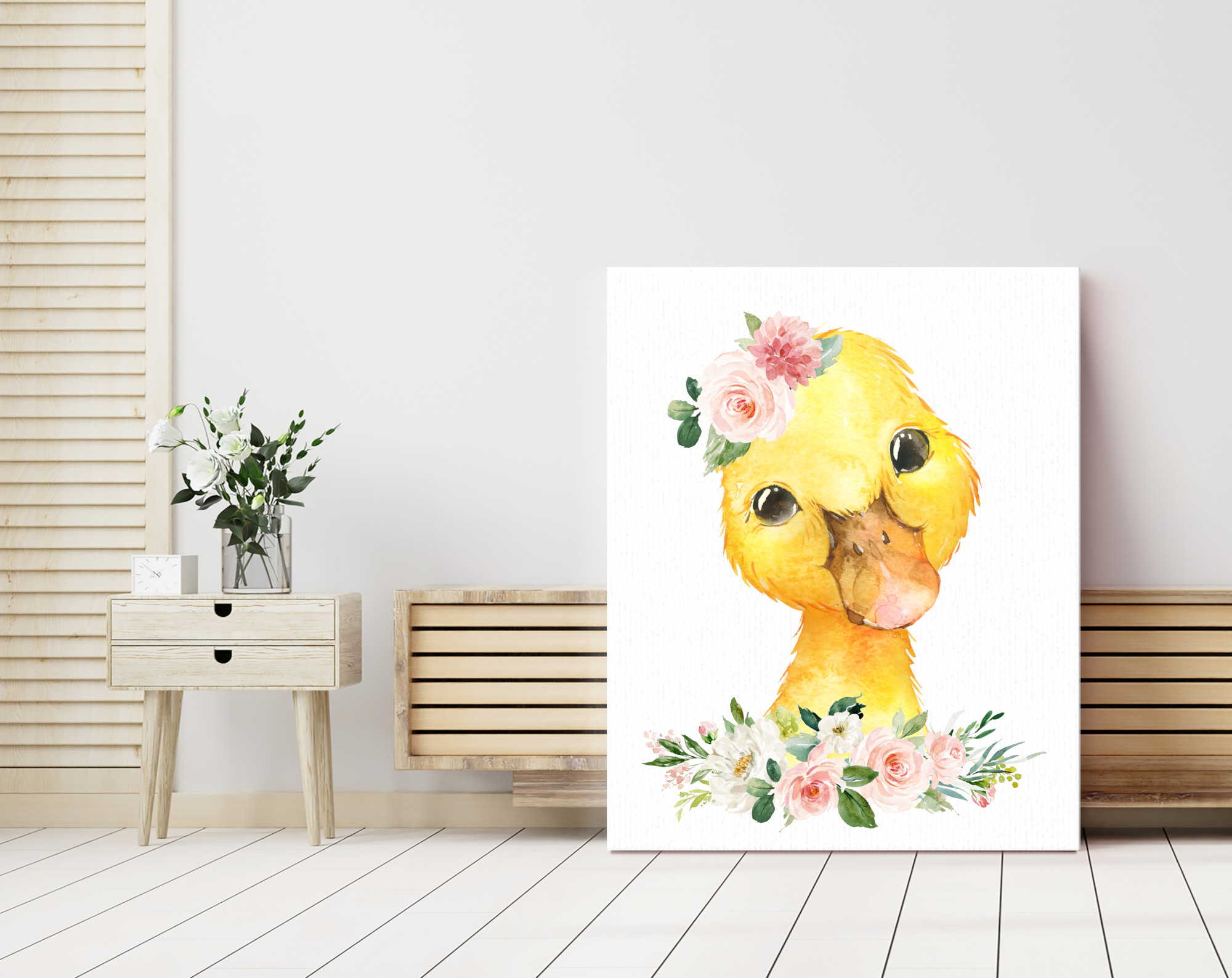 Pink Flowers Farm Animals Nursery Prints, Nursery Wall Art, Girl Nursery Decor, Printable File, SH06 Pink Flowers Farm Animals Nursery Prints, Nursery Wall Art, Girl Nursery Decor, Printable File, SH06