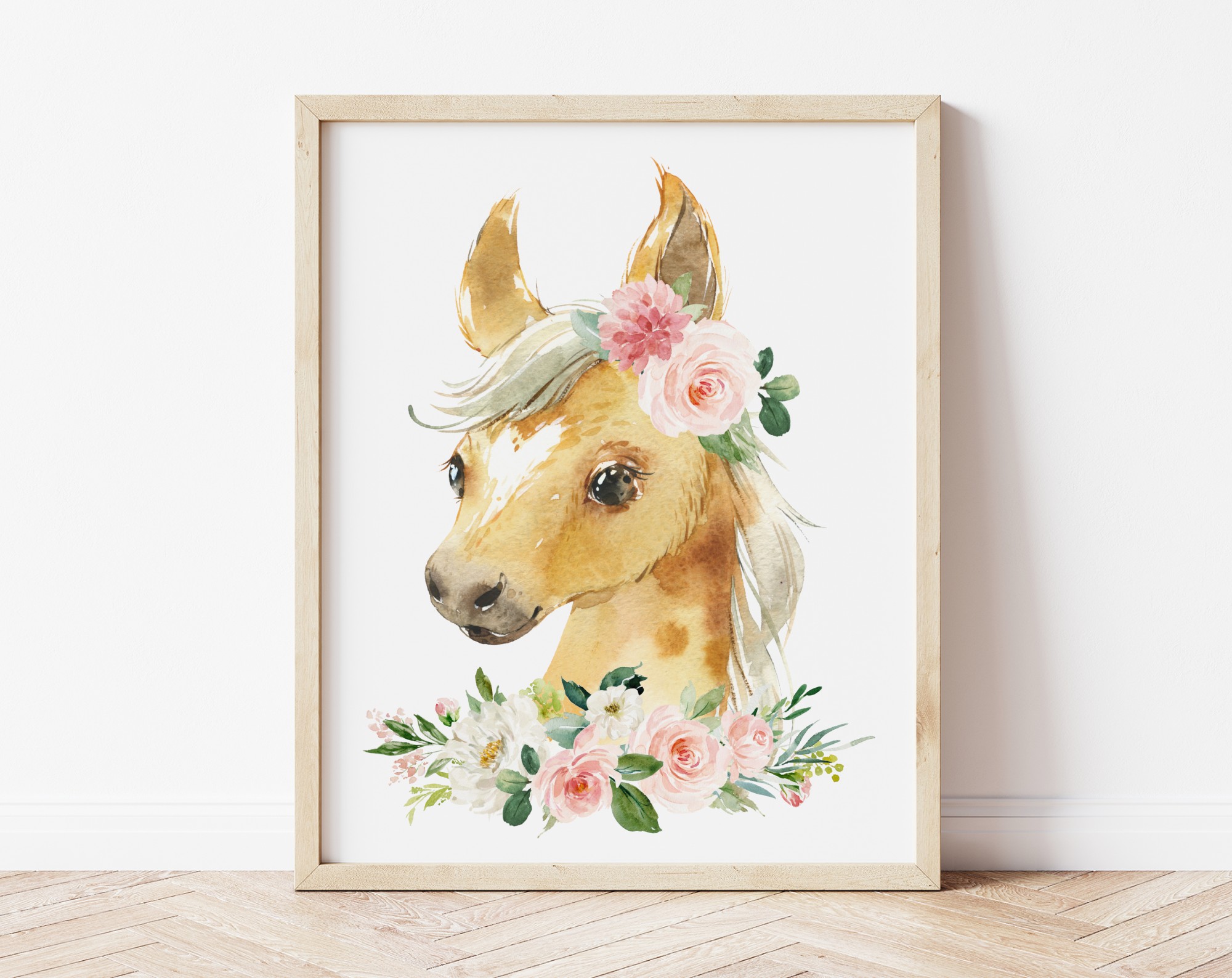 Pink Flowers Farm Animals Nursery Prints, Nursery Wall Art, Girl Nursery Decor, Printable File, SH06 Pink Flowers Farm Animals Nursery Prints, Nursery Wall Art, Girl Nursery Decor, Printable File, SH06