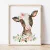 Pink Flowers Farm Animals Nursery Prints, Nursery Wall Art, Girl Nursery Decor, Printable File, SH06 Pink Flowers Farm Animals Nursery Prints, Nursery Wall Art, Girl Nursery Decor, Printable File, SH06