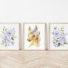 Purple Flowers Horse Nursery Prints, Farm Animals, Nursery Wall Art, Gender Neutral Nursery, Printable File, SH06 Purple Flowers Horse Nursery Prints, Farm Animals, Nursery Wall Art, Gender Neutral Nursery, Printable File, SH06