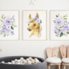 Purple Flowers Horse Nursery Prints, Farm Animals, Nursery Wall Art, Gender Neutral Nursery, Printable File, SH06 Purple Flowers Horse Nursery Prints, Farm Animals, Nursery Wall Art, Gender Neutral Nursery, Printable File, SH06